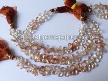 Brown Imperial Topaz Faceted Pear Shape Beads